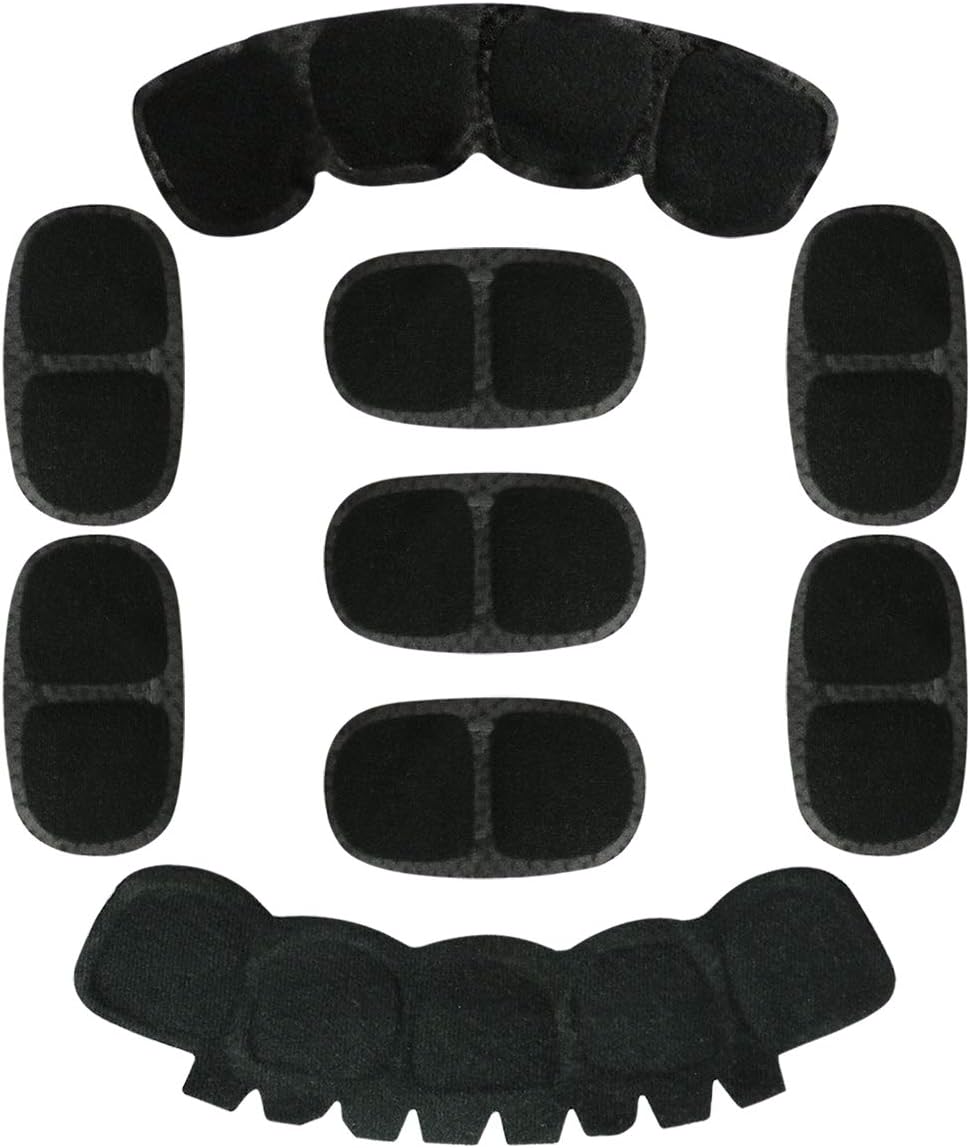 Tactical Helmet Memory Foam Pad Set – Black