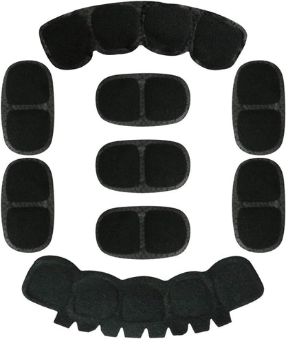 Tactical Helmet Memory Foam Pad Set – Black