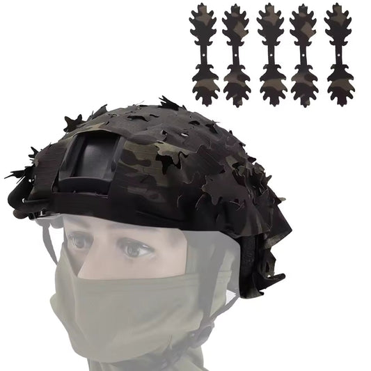 FAST Helmet Cover 3D Leaf – Multicam Black