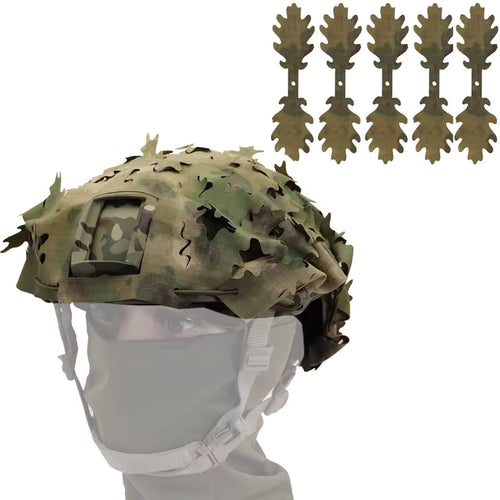 FAST Helmet Cover 3D Leaf – A-TACS FG - Blender Tactical