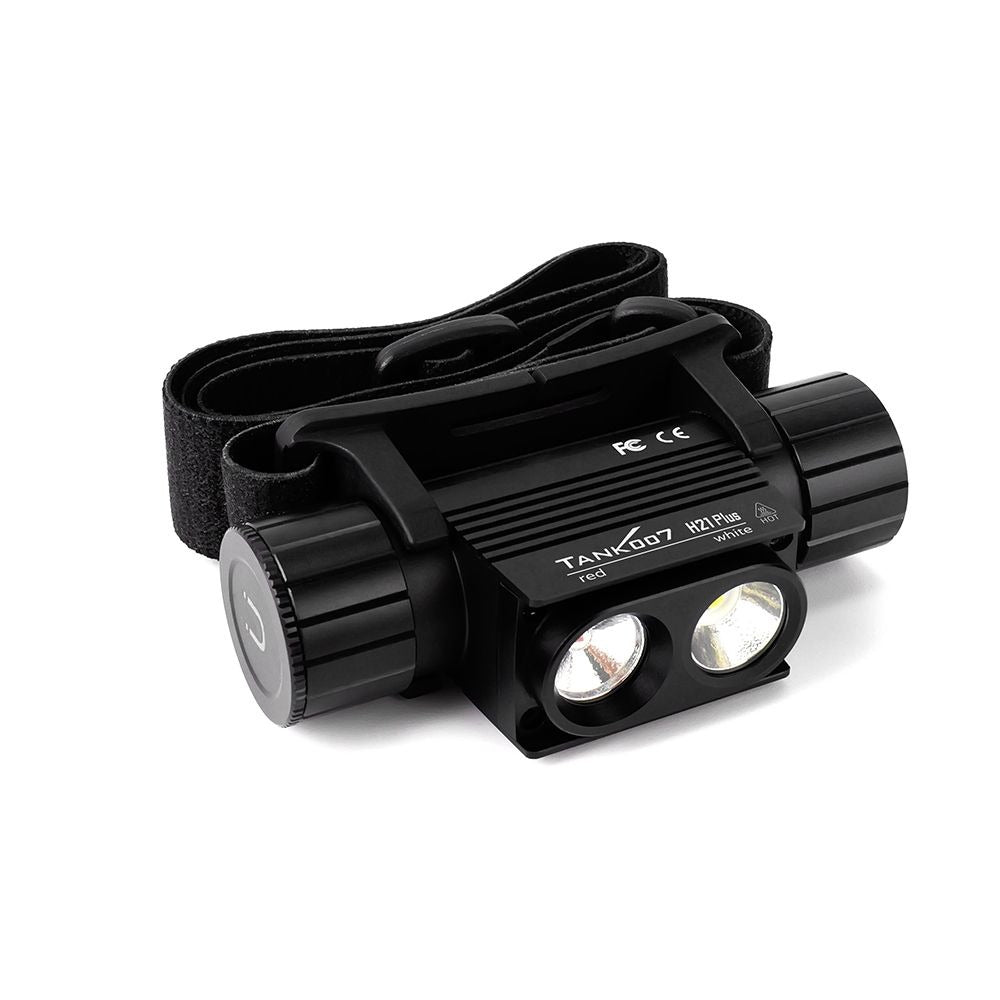 TANK007 H21 Plus Tactical Headlamp White & Red Light | Black - Blender Tactical