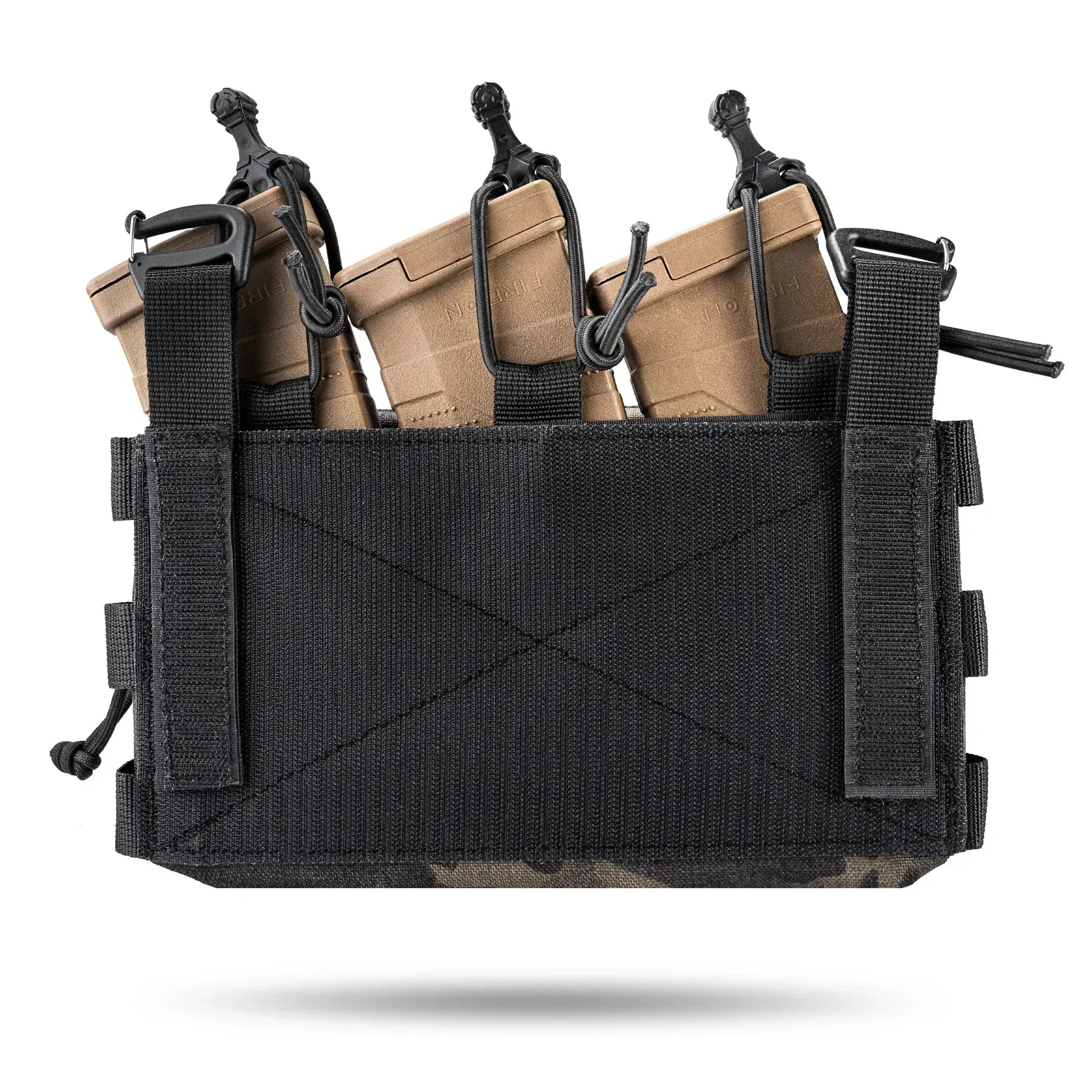 FamTac Velcro AdminMag Triple Mag Pouch – AK/AR + Admin | Multicam Black - Blender Tactical