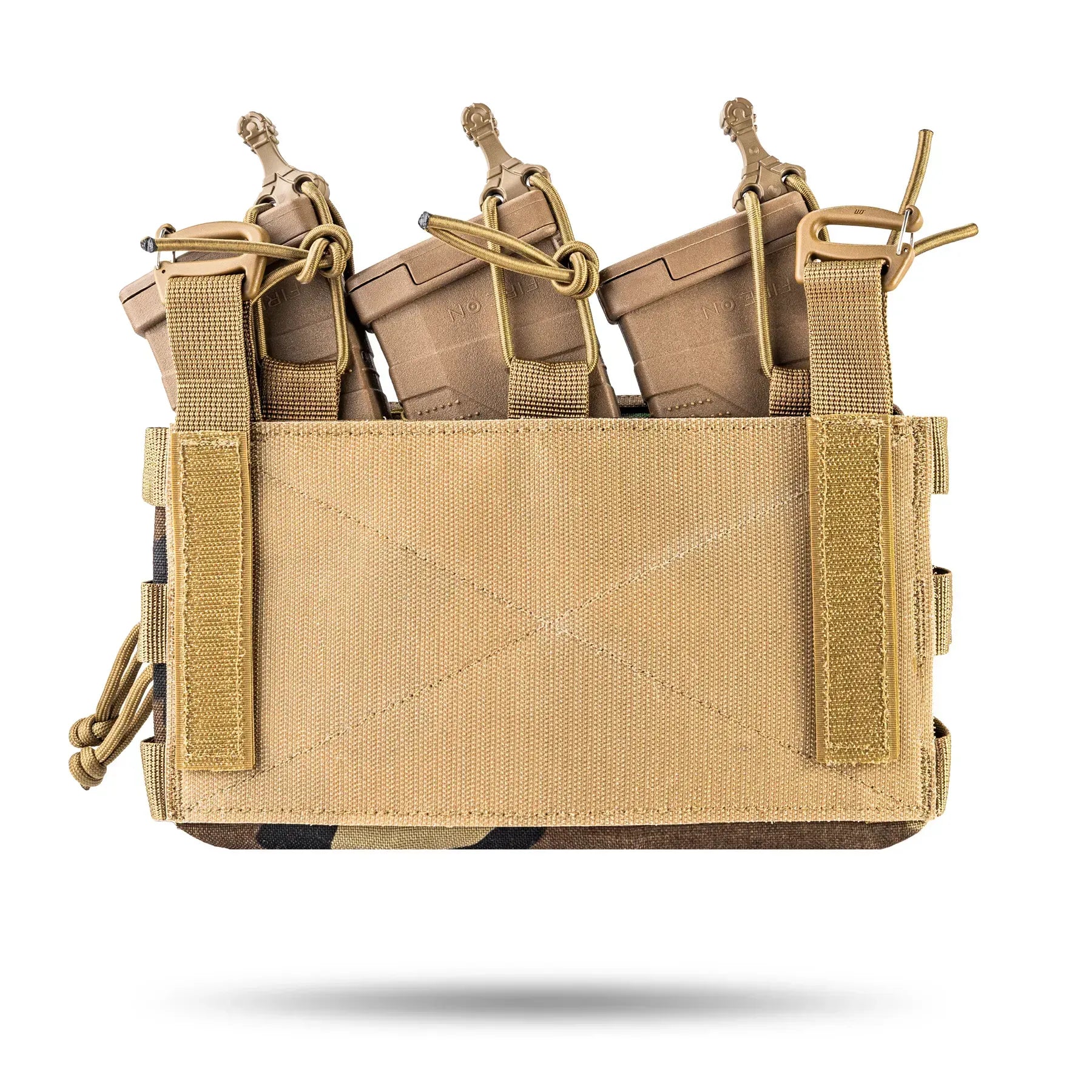 FamTac Velcro AdminMag Triple Mag Pouch – AK/AR + Admin | Woodland - Blender Tactical