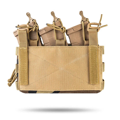 FamTac Velcro AdminMag Triple Mag Pouch – AK/AR + Admin | Woodland - Blender Tactical