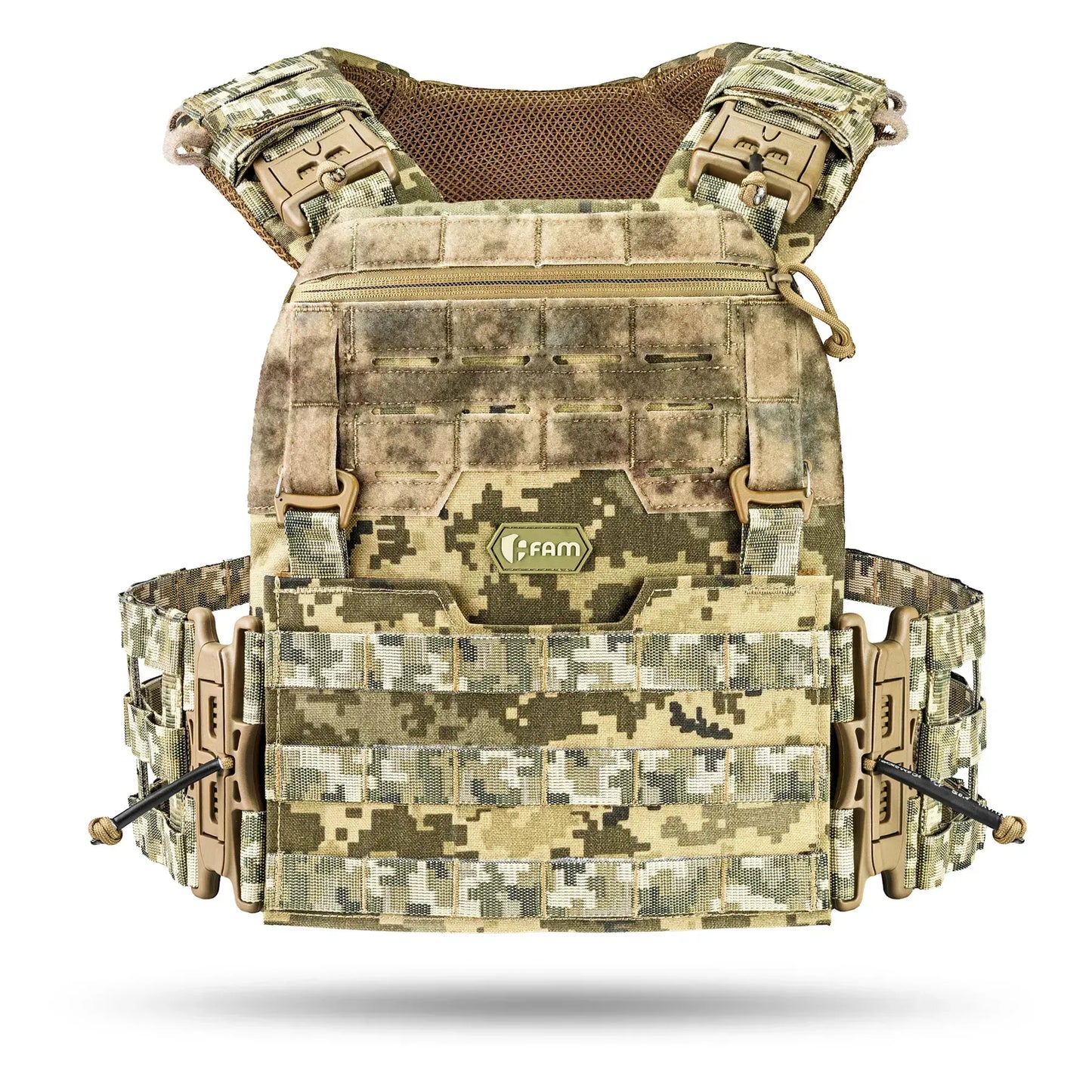 Famtac M7 PRO Gen 2 Skeleton Plate Carrier | Digital Pixel Camo - Blender Tactical