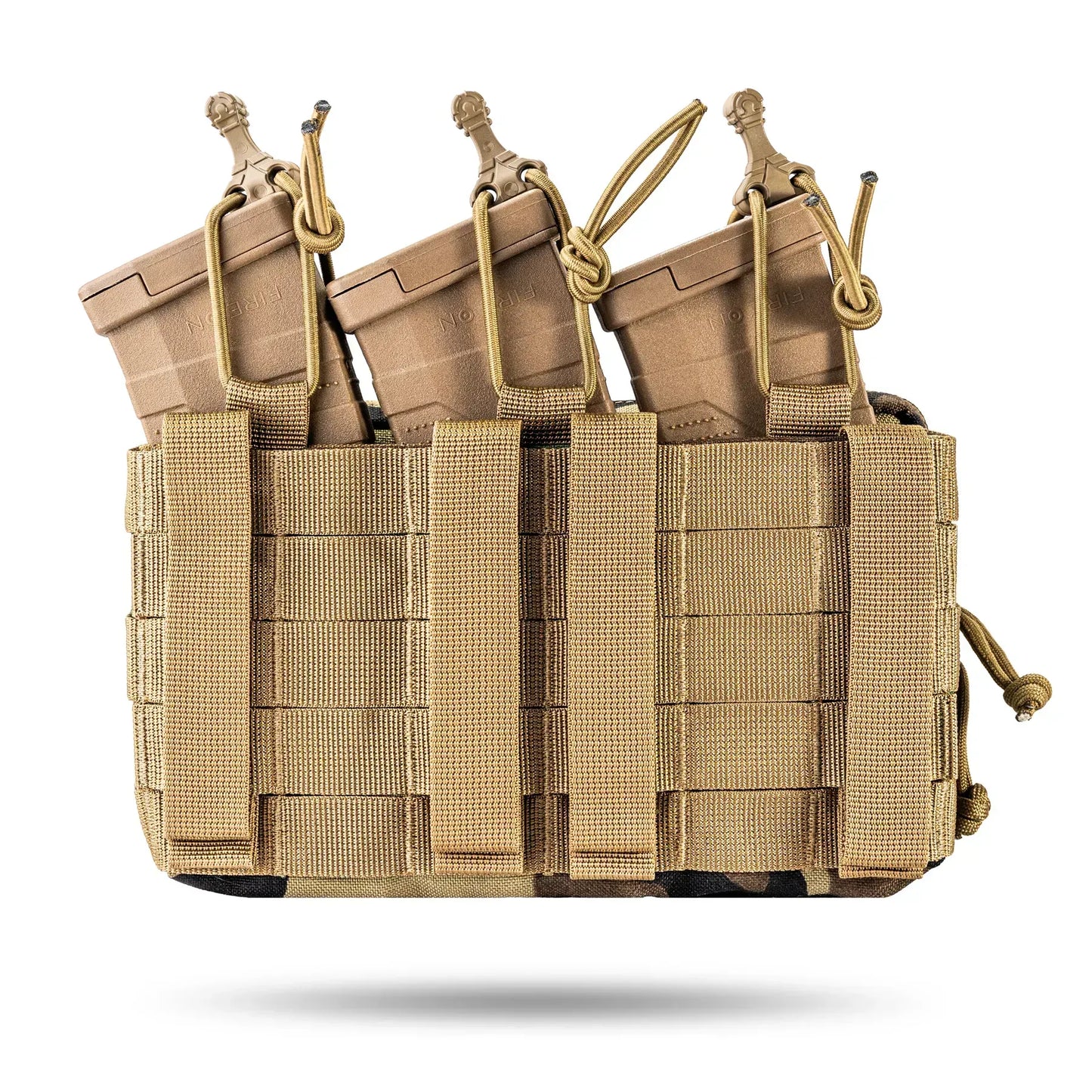 Famtac Triple AK AR Admin Mag Pouch MOLLE | Woodland - Blender Tactical