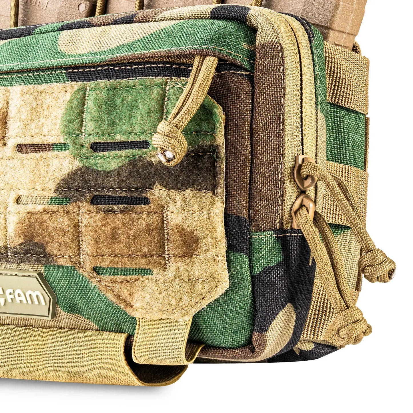 Famtac Triple AK AR Admin Mag Pouch MOLLE | Woodland - Blender Tactical