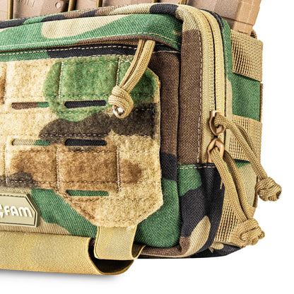 Famtac Triple AK AR Admin Mag Pouch MOLLE | Woodland - Blender Tactical