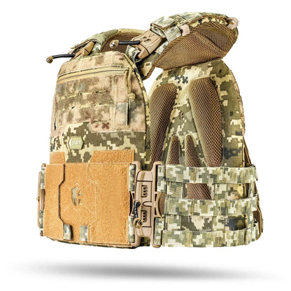 Famtac M7 PRO Gen 2 Skeleton Plate Carrier | Digital Pixel Camo - Blender Tactical