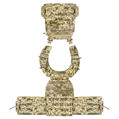 Famtac M7 PRO Gen 2 Plate Carrier 15×30 | Digital Pixel Camo - Blender Tactical