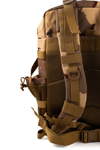 MAXGART Tactical Backpack 45L – Pulse Three Sand – Water-Resistant & Versatile