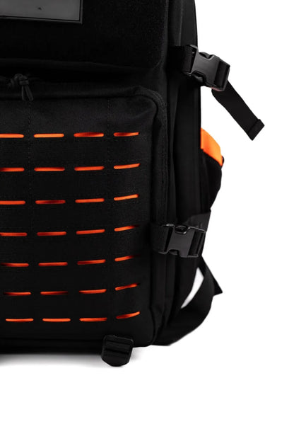 MAXGART Tactical Backpack 45L – Pulse Black Orange – Water-Resistant & Versatile