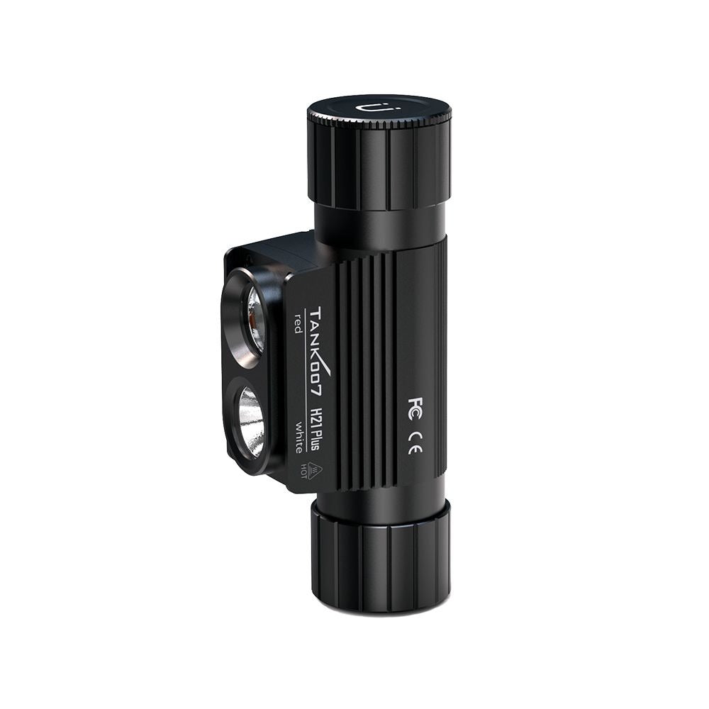 TANK007 H21 Plus Tactical Headlamp White & Red Light | Black - Blender Tactical