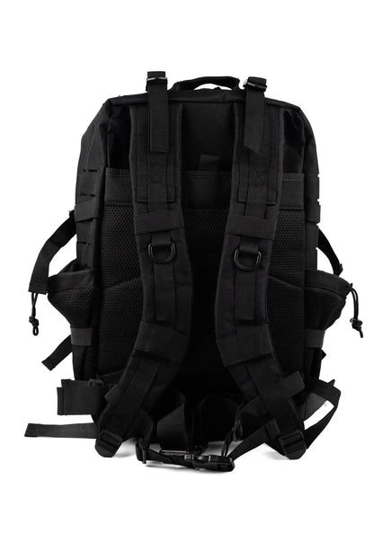 MAXGART Tactical Backpack 45L – Pulse Black White – Water-Resistant & Versatile
