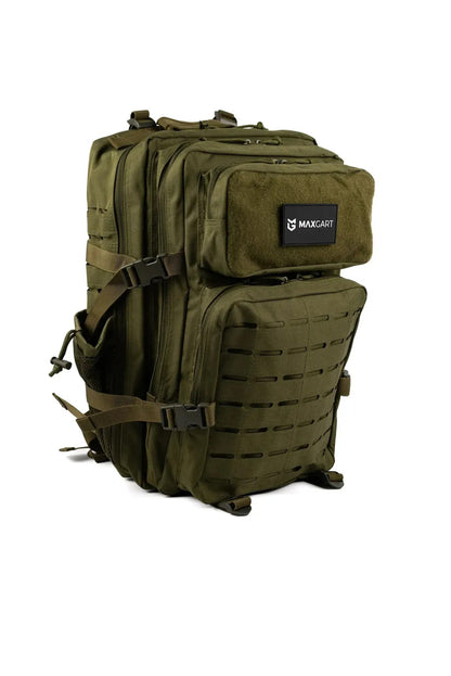 MAXGART Tactical Backpack 45L – Pulse Army Green – Water-Resistant & Versatile