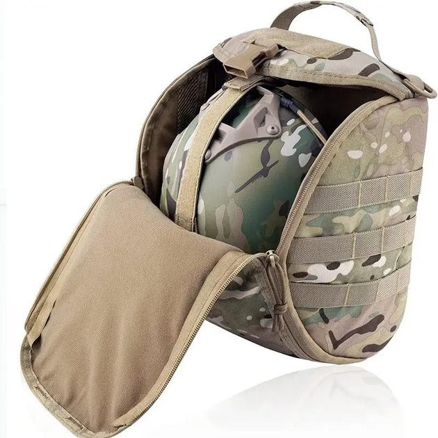 Tactical Helmet Bag – Multicam, MOLLE, Padded & Fleece Lined