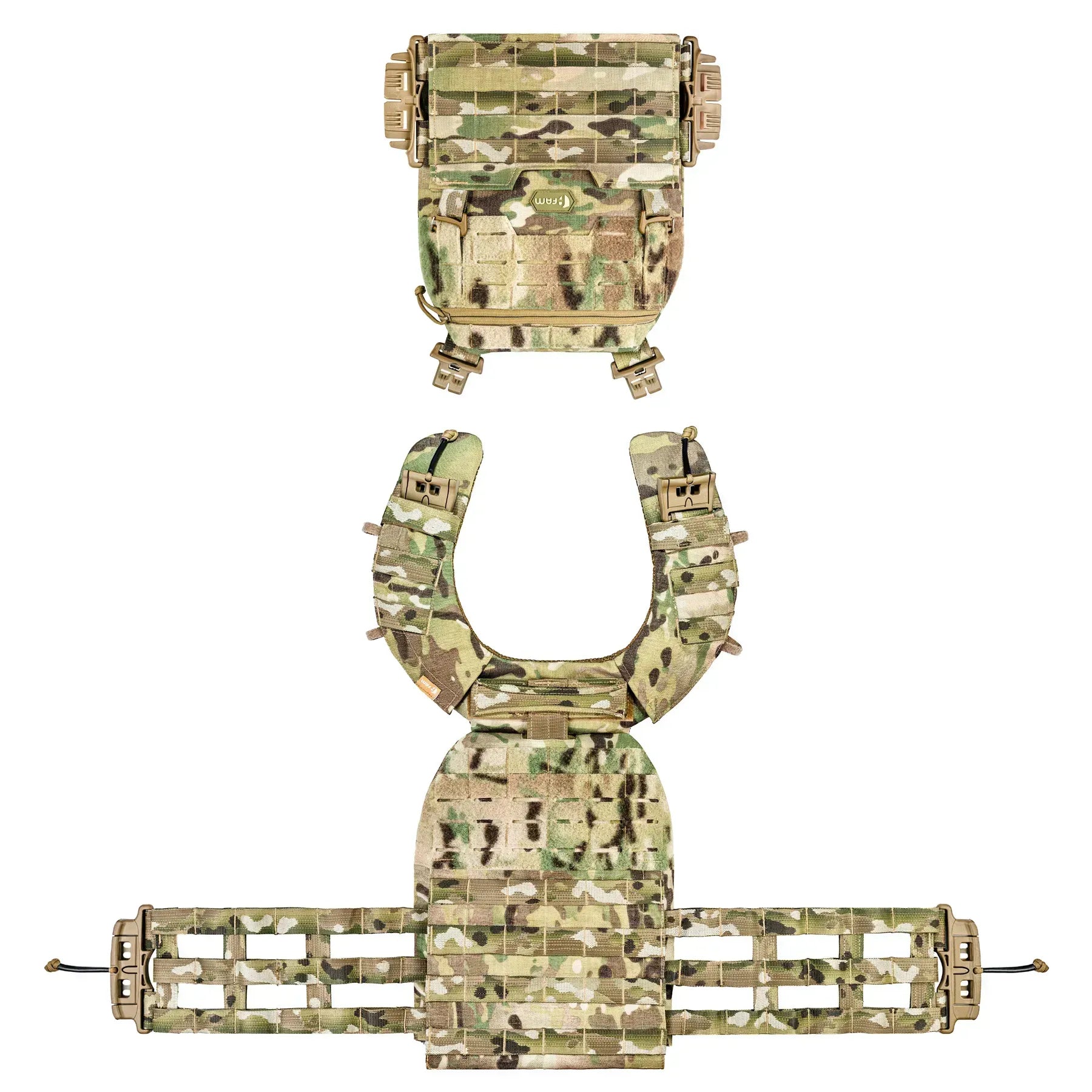 Famtac M7 PRO Gen 2 Skeleton Plate Carrier | Multicam USA - Blender Tactical