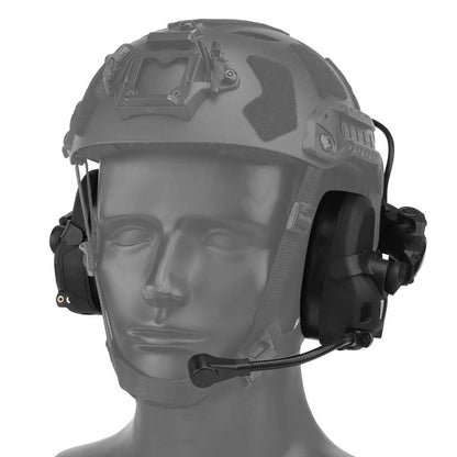 HD-17 Tactical Helmet Headset - Black