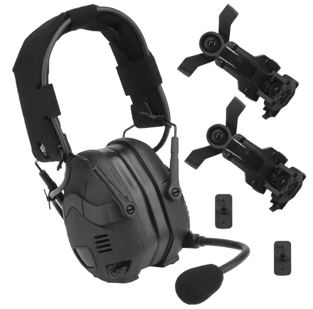 HD-16 Tactical Bluetooth Helmet Headset – Black