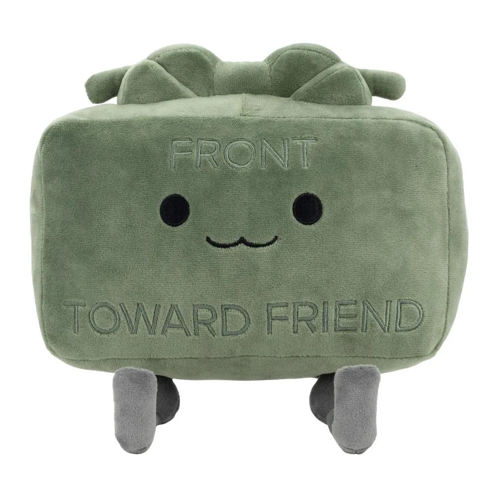 Claymore-Inspired Plush Pillow "Toward Friend" – 20cm Green Soft Toy - Blender Tactical