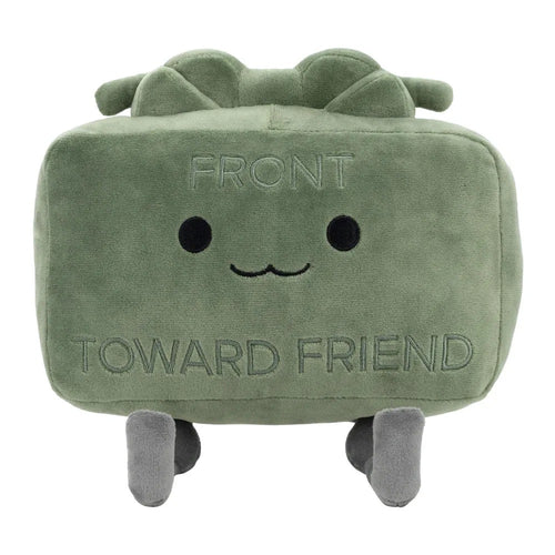 Claymore-Inspired Plush Pillow "Toward Friend" – 20cm Green Soft Toy - Blender Tactical