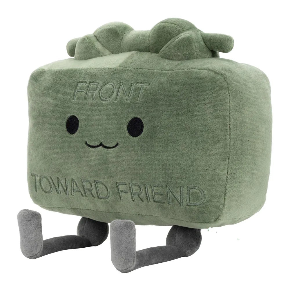 Claymore-Inspired Plush Pillow "Toward Friend" – 20cm Green Soft Toy - Blender Tactical