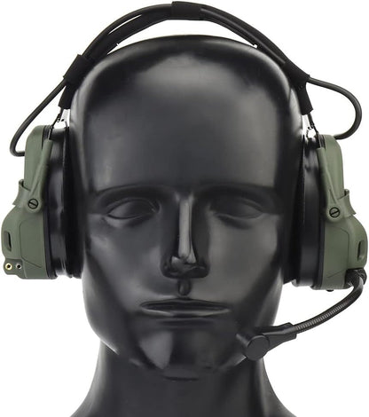 HD-17 Tactical Helmet Headset - Green