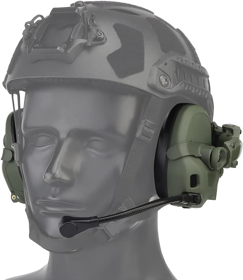HD-17 Tactical Helmet Headset - Green