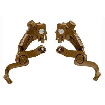 Earmor M16A Helmet Rail Mount Adapters for M31 Plus & M32 Plus - Coyote Tan - Blender Tactical
