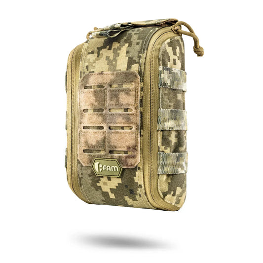 FamTac M8 Medical Pouch – Ukrainian Pixel | MOLLE, Rip-Away IFAK - Blender Tactical