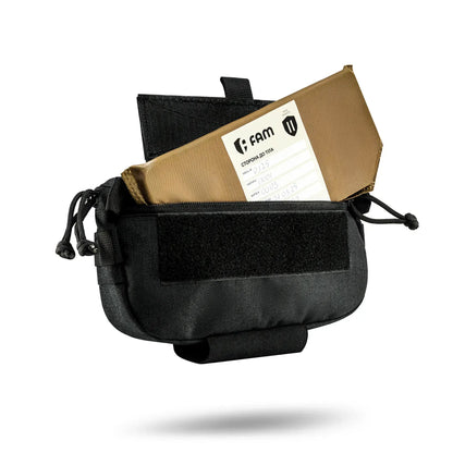 FamTac M8 Tactical Chest Bag / Waist Pack – Black | Velcro Mount - Blender Tactical