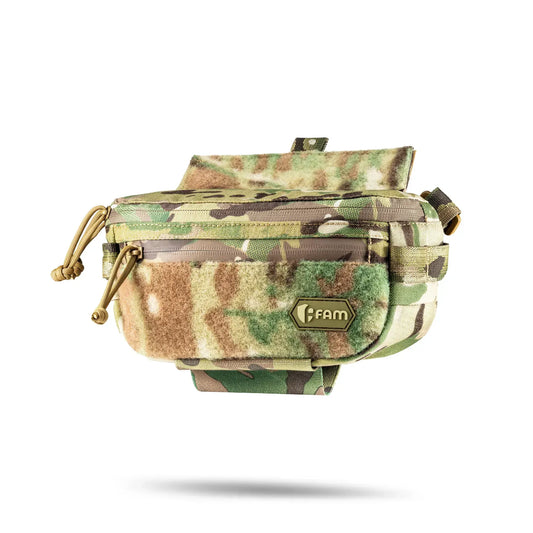 FamTac M8 Tactical Chest Bag / Waist Pack – Multicam USA | Velcro Mount - Blender Tactical