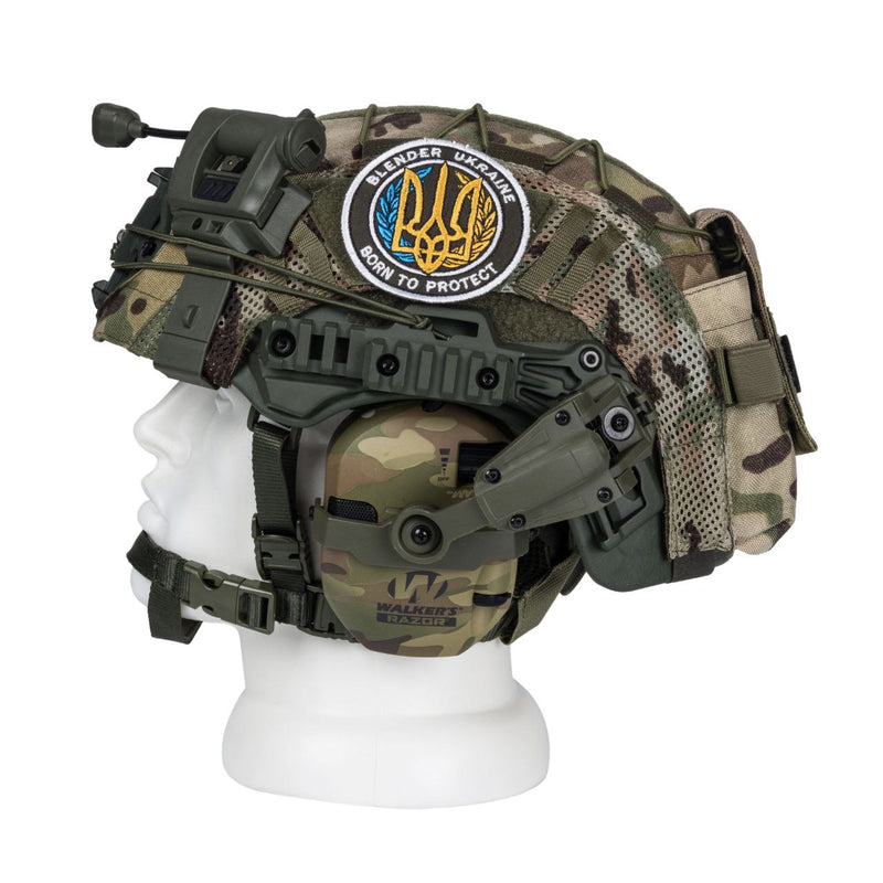 Blender™ Exfil Ballistic Helmet NIJ IIIA Kit with Walker's Razor – Ranger Green - Blender Tactical
