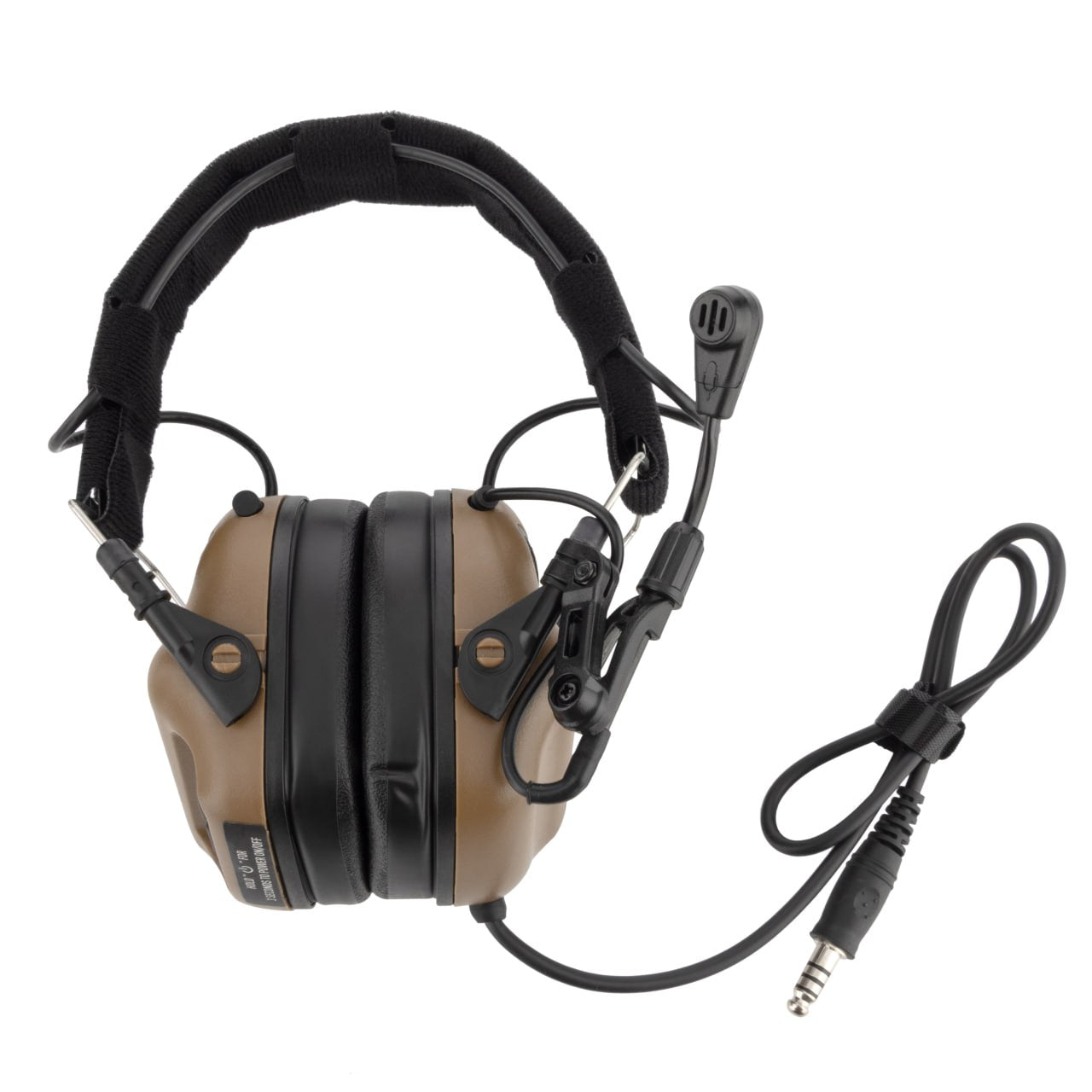 Earmor M32 Tactical Communication Headset – Coyote Tan - Blender Tactical
