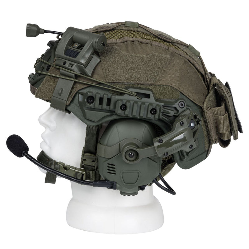 Blender™ Exfil Ballistic Helmet Kit NIJ IIIA with HD-16 Headset - Ranger Green - Blender Tactical
