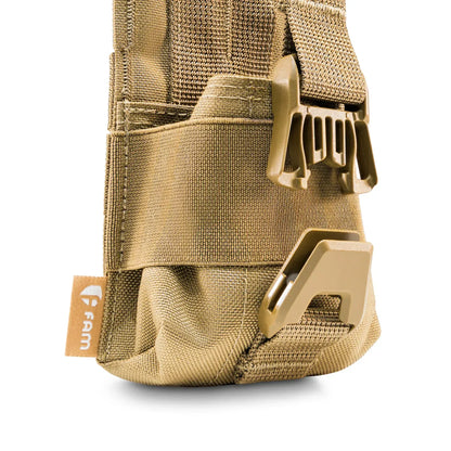 FamTac MOLLE Radio Pouch – Coyote | Tactical Holder for Motorola Radios - Blender Tactical