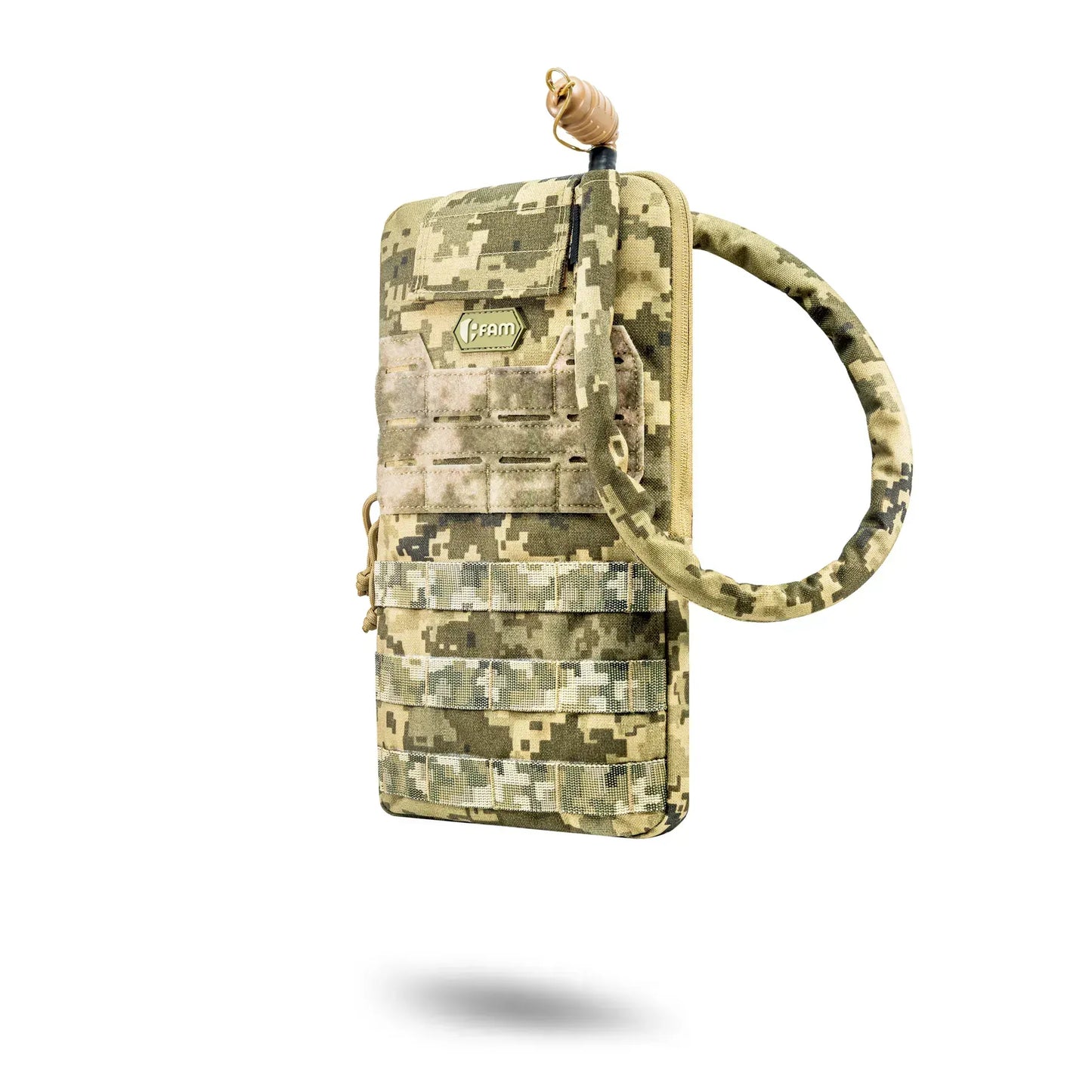 FamTac 2L Hydration Pouch – Pixel Camo | MOLLE Tactical Carrier - Blender Tactical