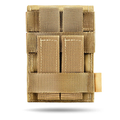 FamTac MOLLE Grenade Pouch – Coyote | Tactical Pouch with Silent Closure - Blender Tactical