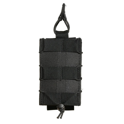 FamTac Single Mag Pouch – Black | MOLLE, Rigid Open-Top AK/AR Pouch - Blender Tactical
