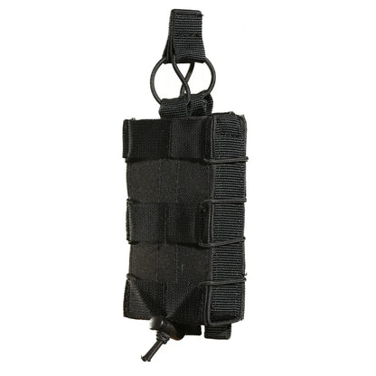 FamTac Single Mag Pouch – Black | MOLLE, Rigid Open-Top AK/AR Pouch - Blender Tactical