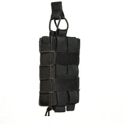 FamTac Single Mag Pouch – Black | MOLLE, Rigid Open-Top AK/AR Pouch - Blender Tactical