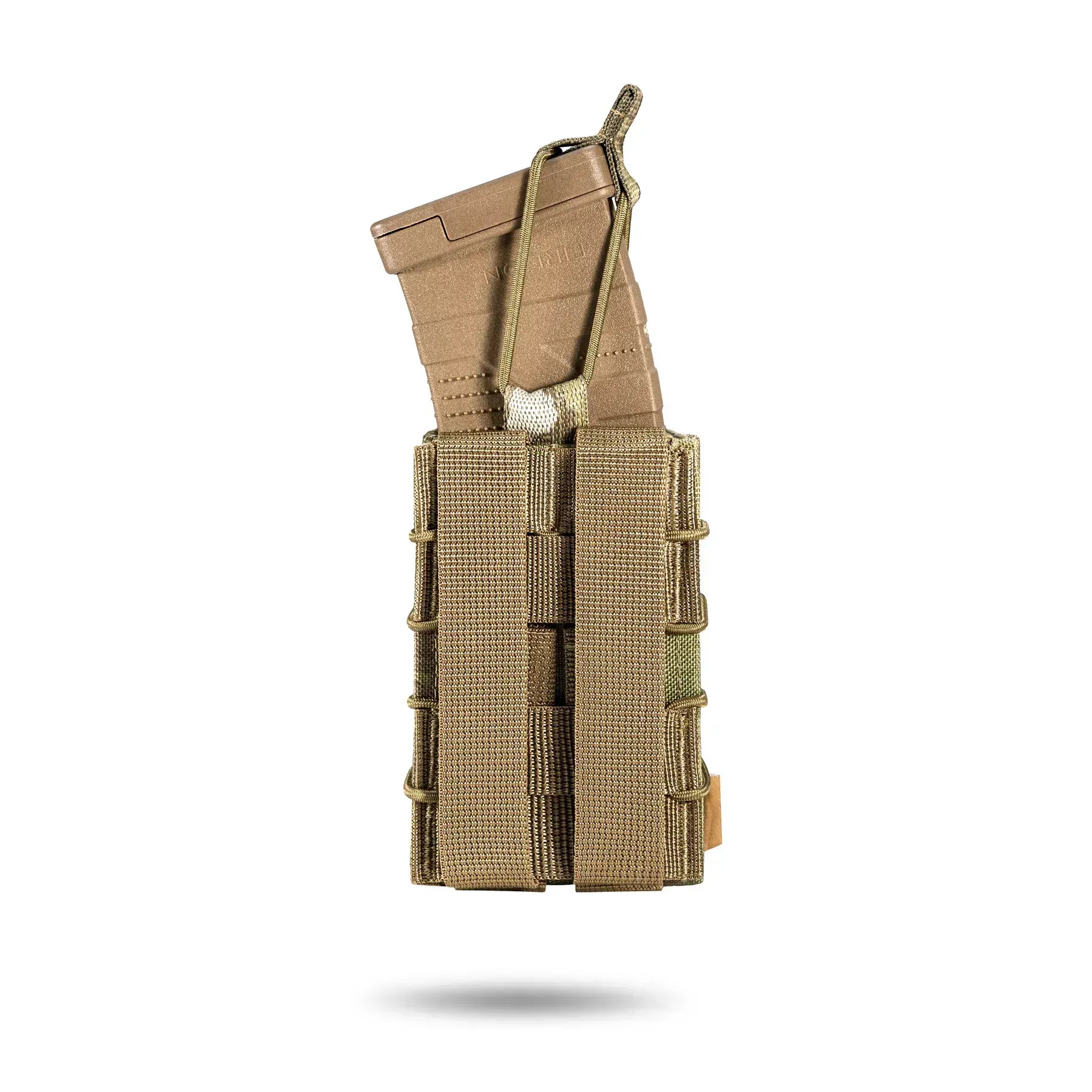 FamTac Single Mag Pouch – Multicam USA | MOLLE, Rigid Open-Top AK/AR - Blender Tactical