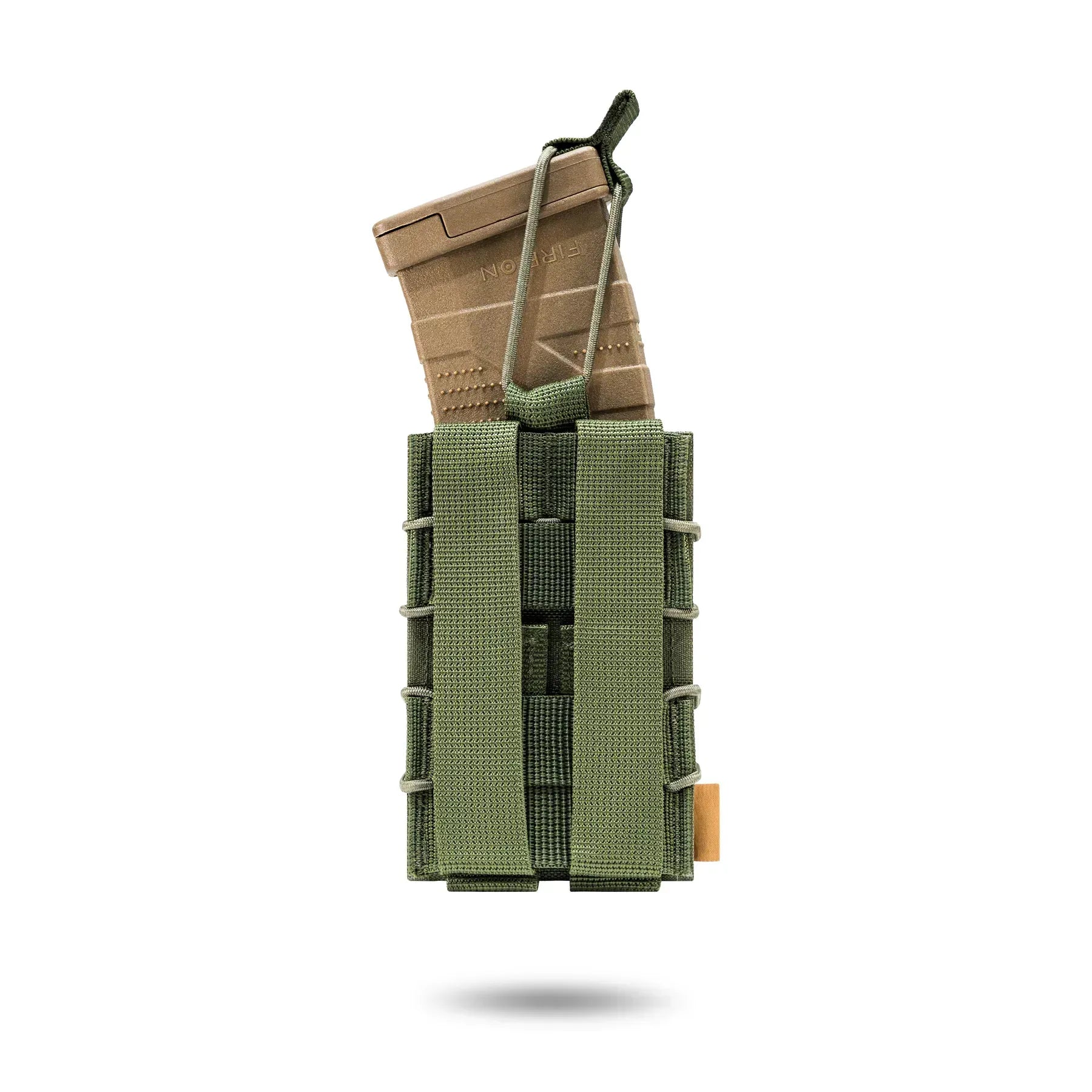 FamTac Single Mag Pouch – Olive | AK/AR, MOLLE, Rigid Open-Top - Blender Tactical