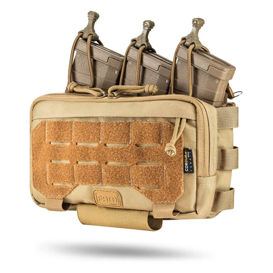 FamTac Velcro AdminMag Triple Mag Pouch – AK/AR + Admin | Coyote - Blender Tactical