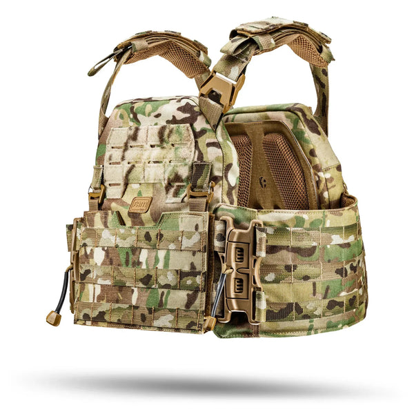 FamTac M8 Carrier Multicam USA – MOLLE Panel + Side Armor