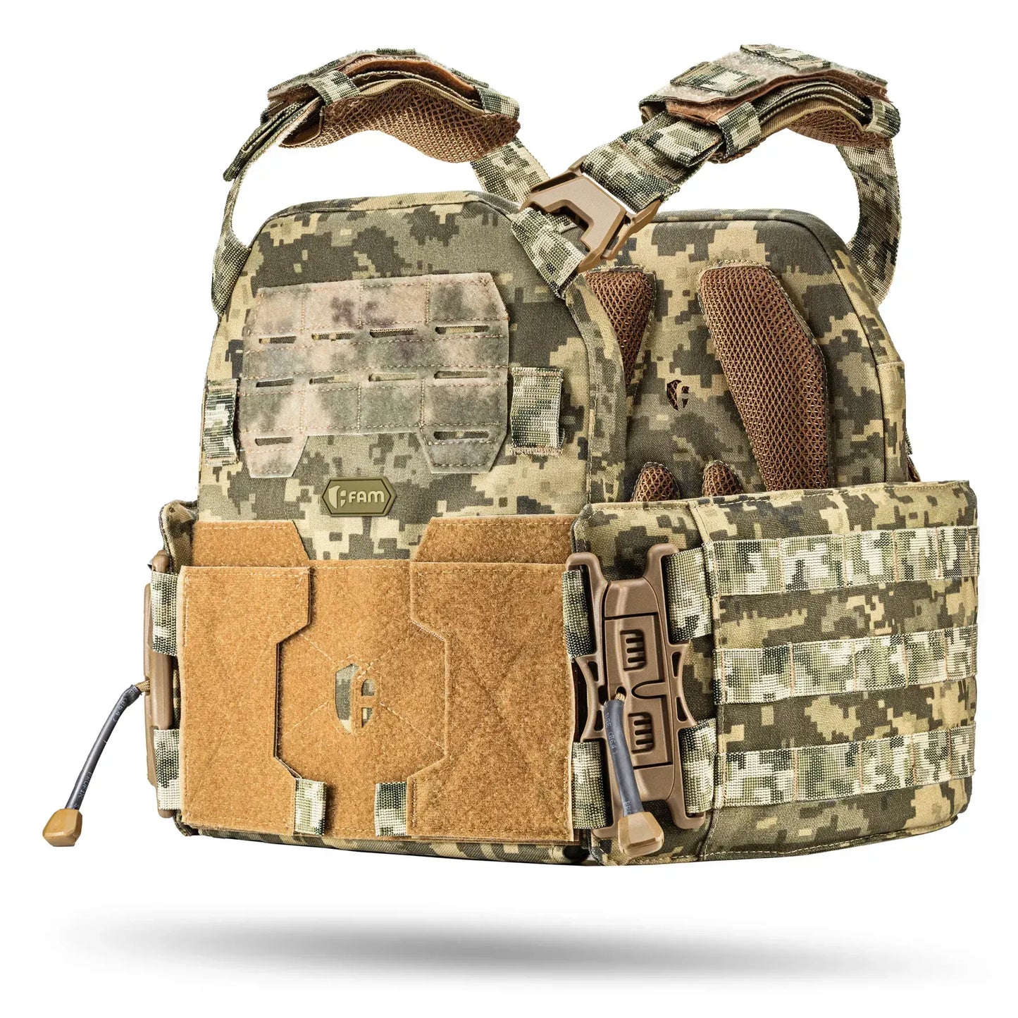 FamTac Plate Carrier M8 + MOLLE Panel | Ukrainian Pixel - Blender Tactical