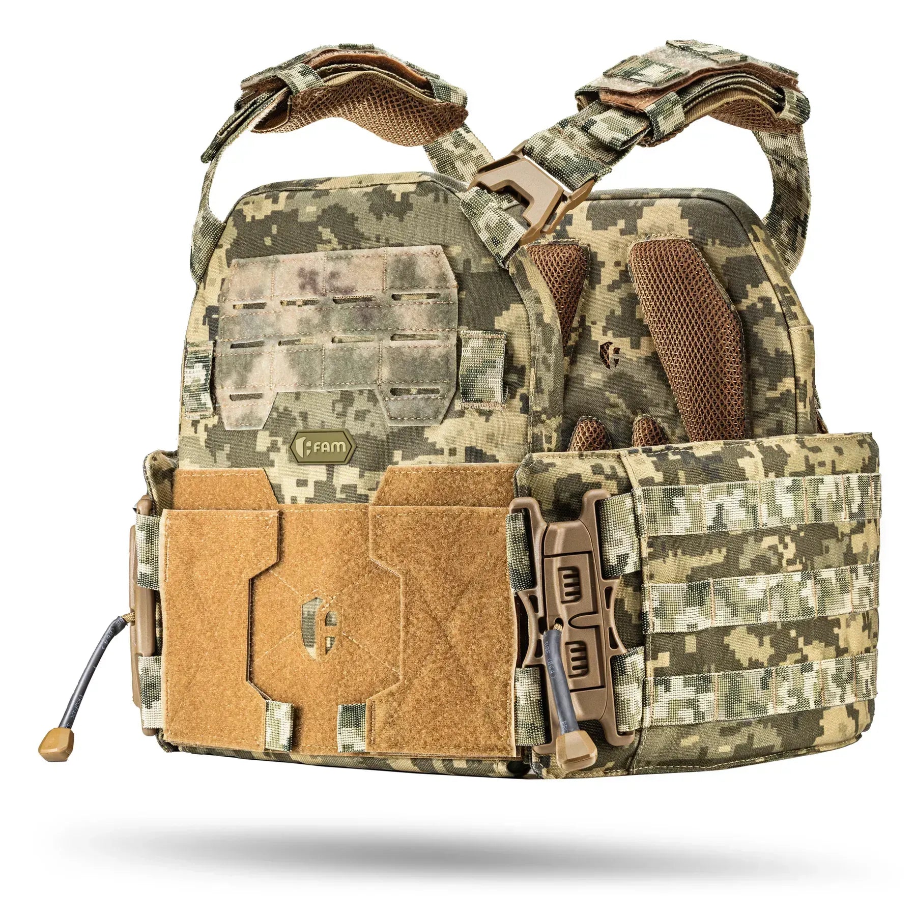 FamTac Plate Carrier M8 + MOLLE Panel | Ukrainian Pixel - Blender Tactical