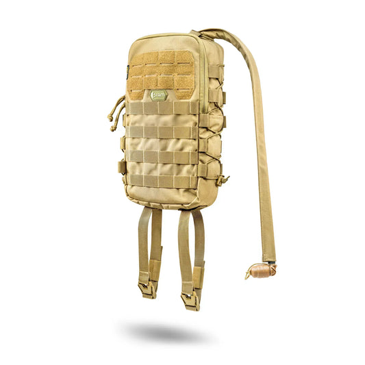 FamTac 5L Tactical Hydration Backpack – Coyote | MOLLE Compact Pack - Blender Tactical