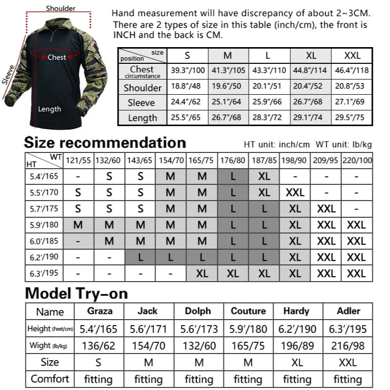 IDOGEAR G3 Combat Shirt with Elbow Pads – Vietnam Tiger Stripe