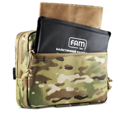 FamTac Chest Pouch ELITE v2 – Multicam | Ballistic-Ready, Velcro Mount - Blender Tactical